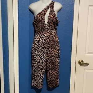 Leopard print jumpsuit size M
